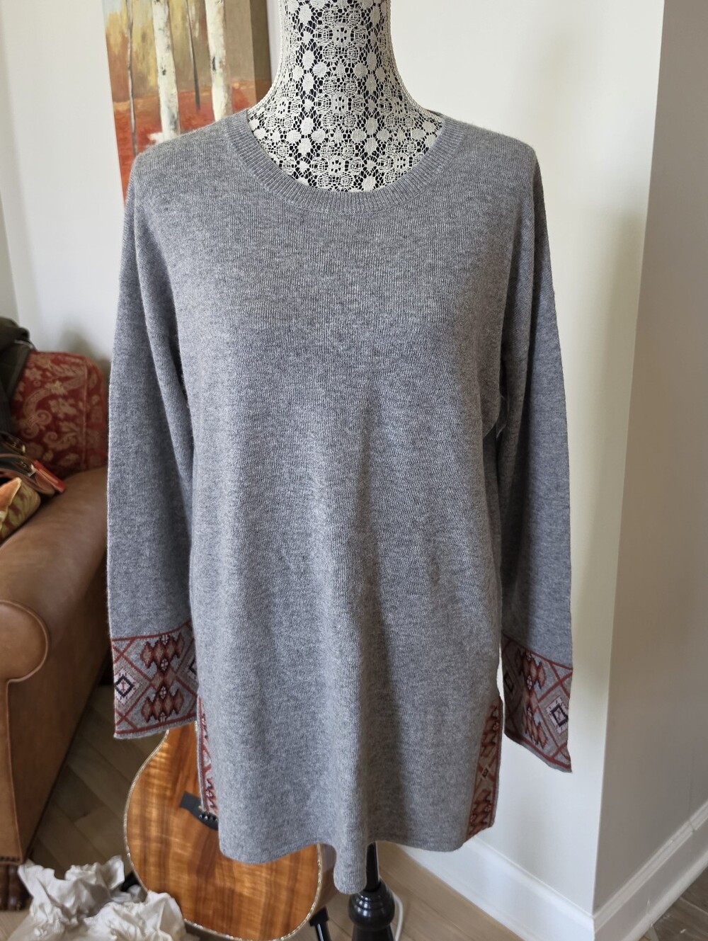 New With Out Tags -Johnny Was Winona Cashmere Blend Super  Soft Size Large